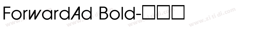 ForwardAd Bold字体转换